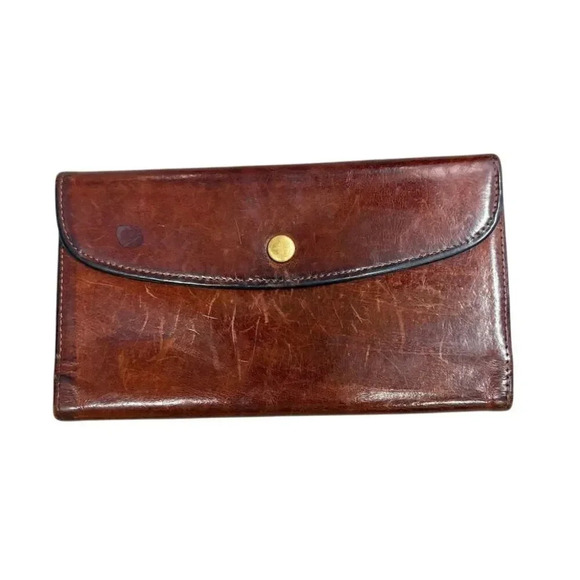 Vintage Coach Women’s Brown Leather Wallet - Luxury Logo Zipper Design - Picture 1 of 11